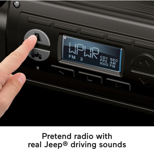 Jeep Wrangler Freedom Ride-On Toy Car with Fog Lights and Sounds - 12 Volt Power Wheels