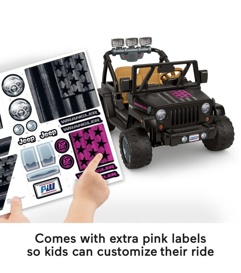 Load image into Gallery viewer, Jeep Wrangler Freedom Ride-On Toy Car with Fog Lights and Sounds - 12 Volt Power Wheels
