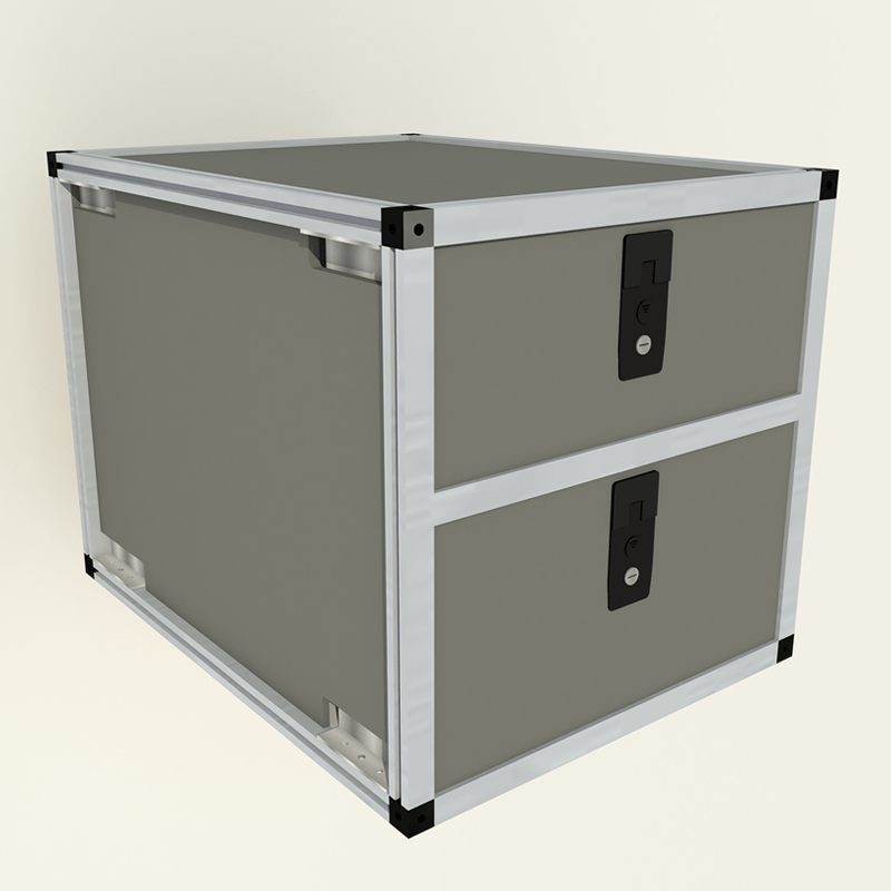 Load image into Gallery viewer, Jeep Wrangler JK 2007-2018 2 Door - Double Drawer Module 19 3/16" Wide x 28" Depth
