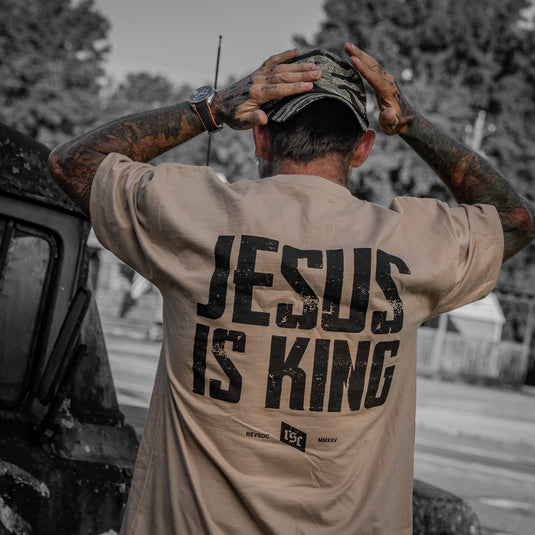 Jesus Is King Heavyweight Men's T-Shirt