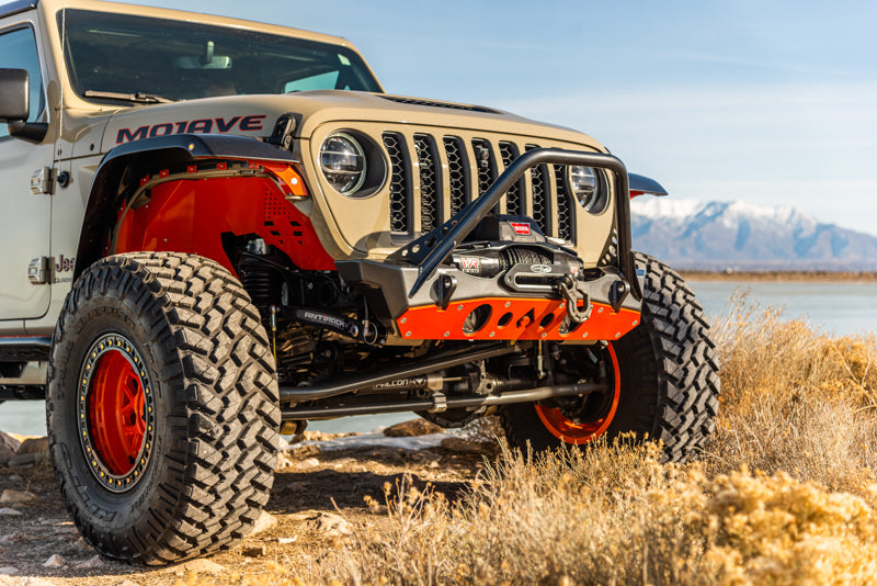 Load image into Gallery viewer, Nighthawk Stinger Front Bumper w- Aluminum Skid for JK, JL, &amp; JT

