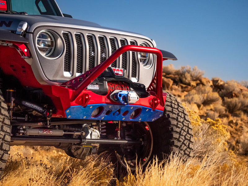 Load image into Gallery viewer, Nighthawk Stinger Front Bumper w- Aluminum Skid for JK, JL, &amp; JT
