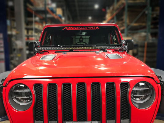 JL 50 inch LED Light Bar Mounts - Hood
