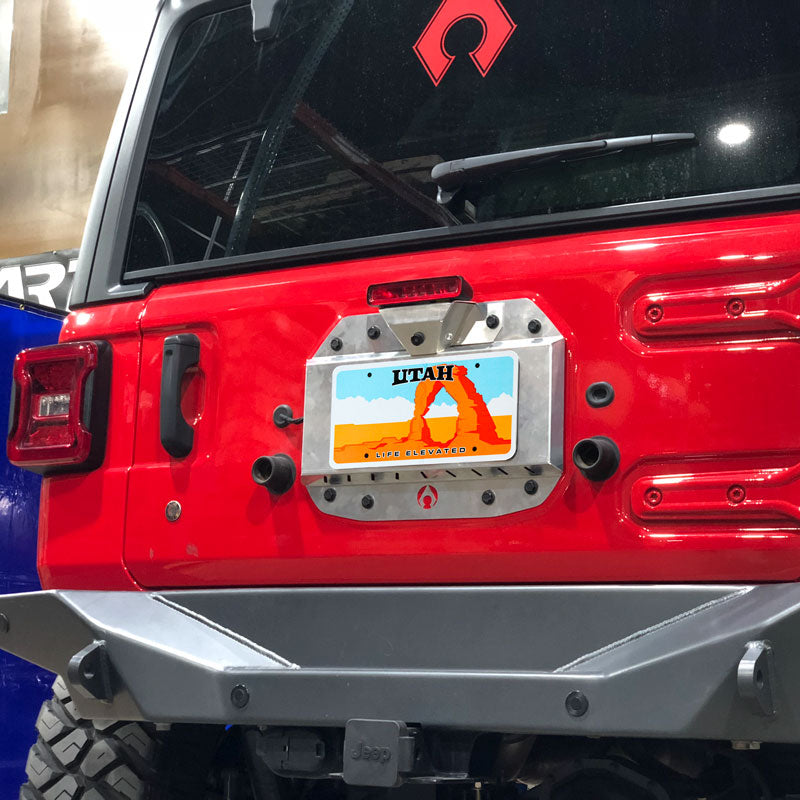 Load image into Gallery viewer, JL Spare Tire Delete Kit - Bare Aluminum
