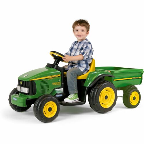 John Deere 6V Power Pull Tractor - Green: The Perfect Christmas Gift for Kids