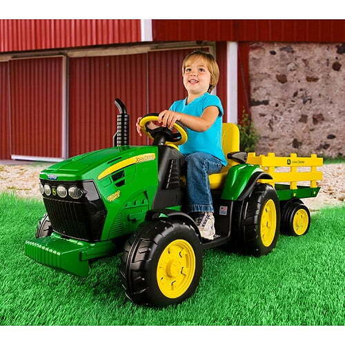 John Deere Ground Force 12-Volt Tractor Ride-On by Peg Perego - Multi-Colored