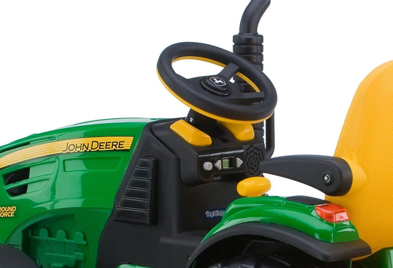 Load image into Gallery viewer, John Deere Ground Force Tractor and Trailer Set by Peg Perego
