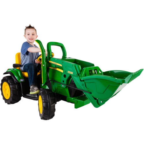 Load image into Gallery viewer, John Deere Ground Loader 12-Volt Battery-Powered Ride-On by Peg Perego
