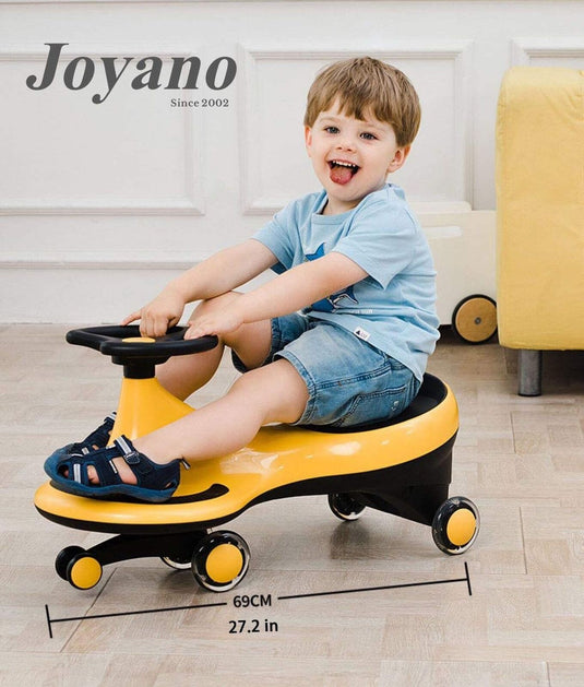Joyano® LED Swing Car with Flashing Wheels for Kids - Wiggle and Ride Fun!