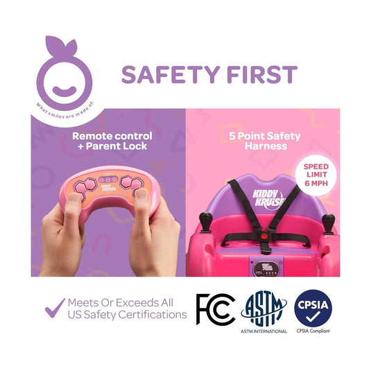 JoyBerri Bumper Car for Toddlers - Electric Ride On Toy for Babies and Kids