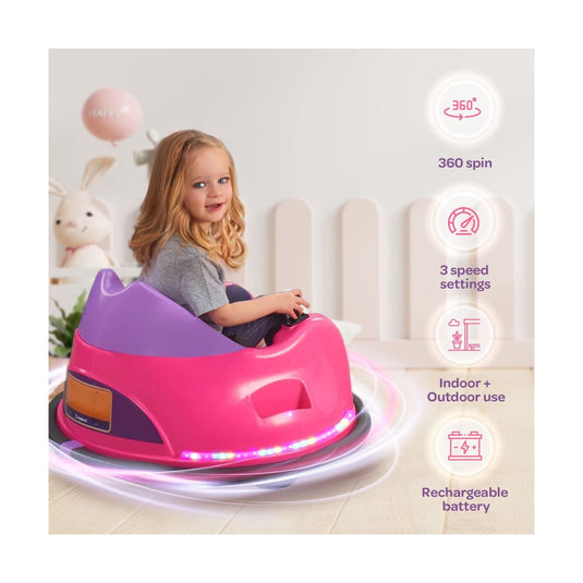 JoyBerri Bumper Car for Toddlers - Electric Ride On Toy for Babies and Kids
