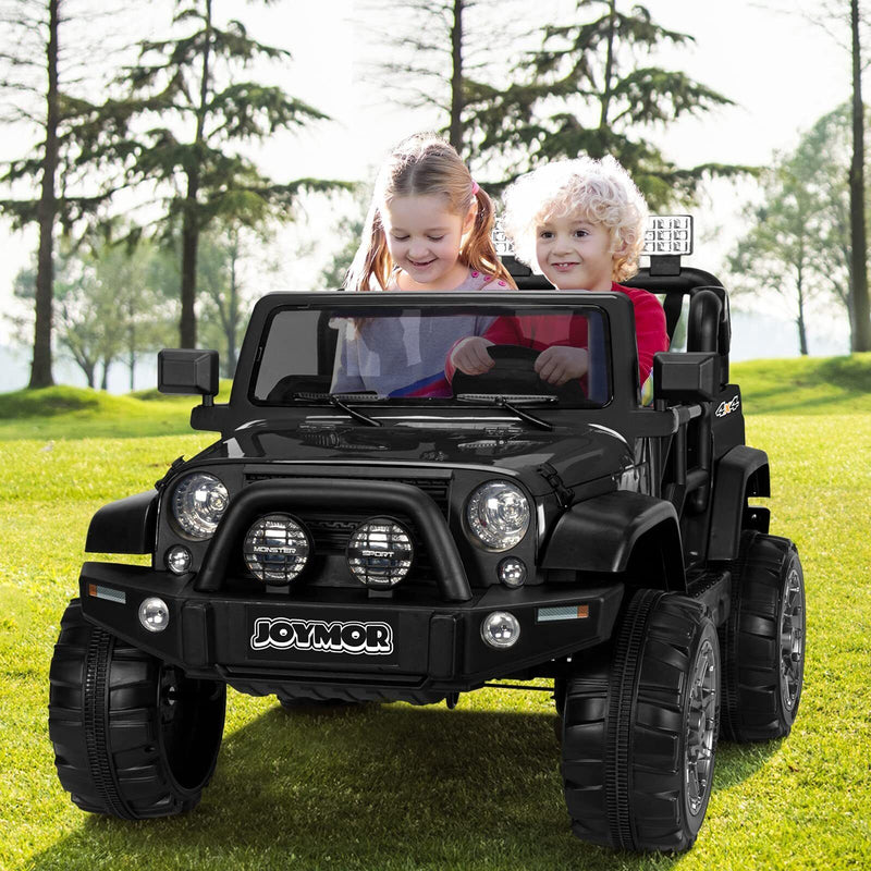 Load image into Gallery viewer, JOYMOR 12V 2-Seater Ride On Truck for Kids with Remote Control, MP3 Player, LED Lights, and Horn
