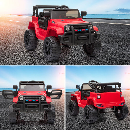 JOYMOR 12V Kids Ride-On Truck with Remote Control, Adjustable Speeds, and MP3 Player