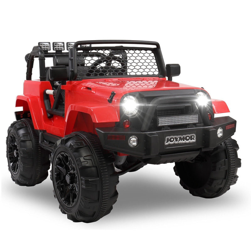 Load image into Gallery viewer, JOYMOR 12V Kids Ride on Truck with Remote Control, Spring Suspension, Music, and Horn

