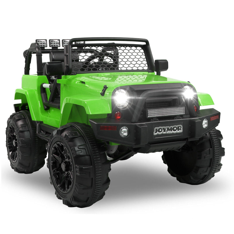 Load image into Gallery viewer, JOYMOR 12V Kids Ride on Truck with Remote Control, Spring Suspension, Music, and Horn
