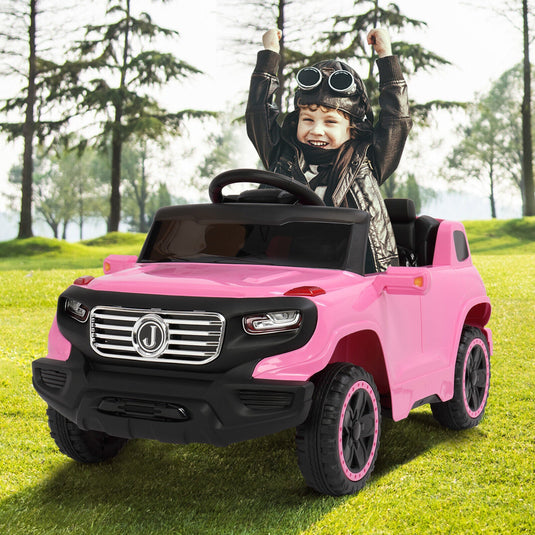 JOYMOR 6V Electric Ride-On Truck for Kids with Remote Control, Music, LED Lights, and Horn