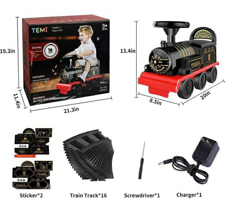 Load image into Gallery viewer, Juego de Tren Eléctrico con Pista para Niños Pequeños: ¡Tu Hijo Podrá Pasear como un Verdadero Maquinista!
