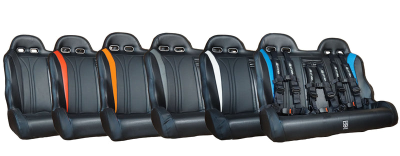 Load image into Gallery viewer, RZR 900 Rear Bench Seat &amp; Pair of Front Bucket Seats Set (2015-2024)

