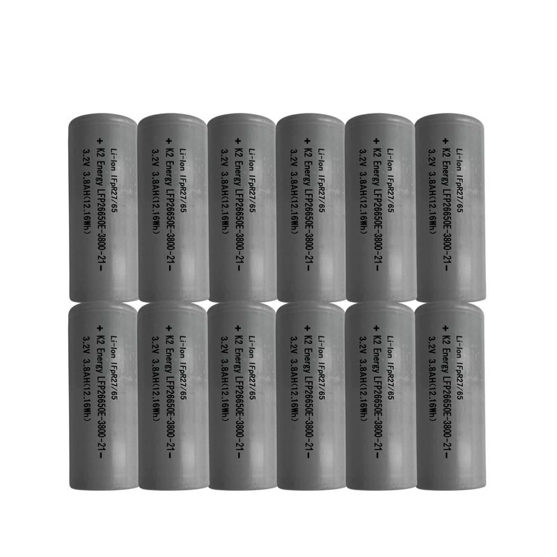 Load image into Gallery viewer, K2 26650 3.2V 3800mAh LiFePO4 Battery Cells
