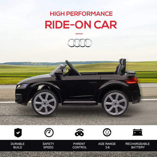 6V Audi TT RS Kid Electric Sports Car with Remote Control Ride-On