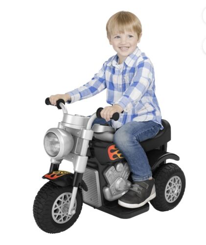 Load image into Gallery viewer, Kalee 6V Black Little Cruiser Motorcycle - Battery Powered Ride-On for Ages 2-5
