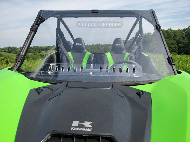 Load image into Gallery viewer, Kawasaki Teryx KRX - 1 Pc Scratch-Resistant Windshield with Clamp and Vent Options
