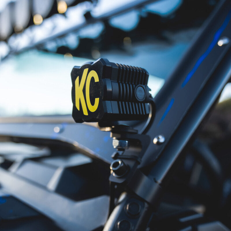 Load image into Gallery viewer, KC FLEX ERA 1 Light Cover - Black/Yellow KC Logo
