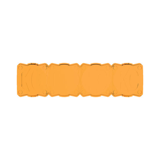 KC HiLiTES FLEX ERA LED Light Bar 10in. Light Shield - Amber (SHIELD ONLY)