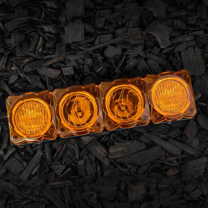 Load image into Gallery viewer, KC HiLiTES FLEX ERA LED Light Bar 10in. Light Shield - Amber (SHIELD ONLY)

