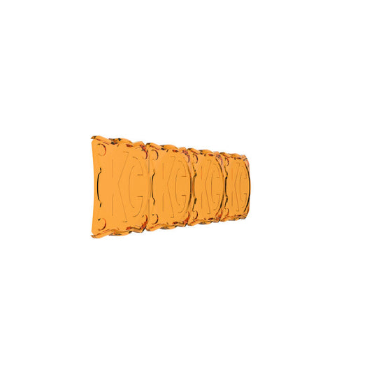KC HiLiTES FLEX ERA LED Light Bar 10in. Light Shield - Amber (SHIELD ONLY)