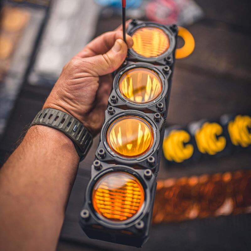 Load image into Gallery viewer, KC HiLiTES FLEX ERA LED Performance Yellow Combo Lens for Light Bars
