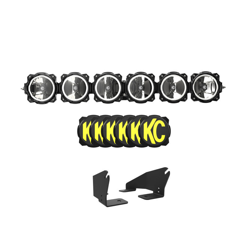 Load image into Gallery viewer, KC Gravity Pro6 39" LED Light Bar - Polaris RZR Pro R Overhead Kit

