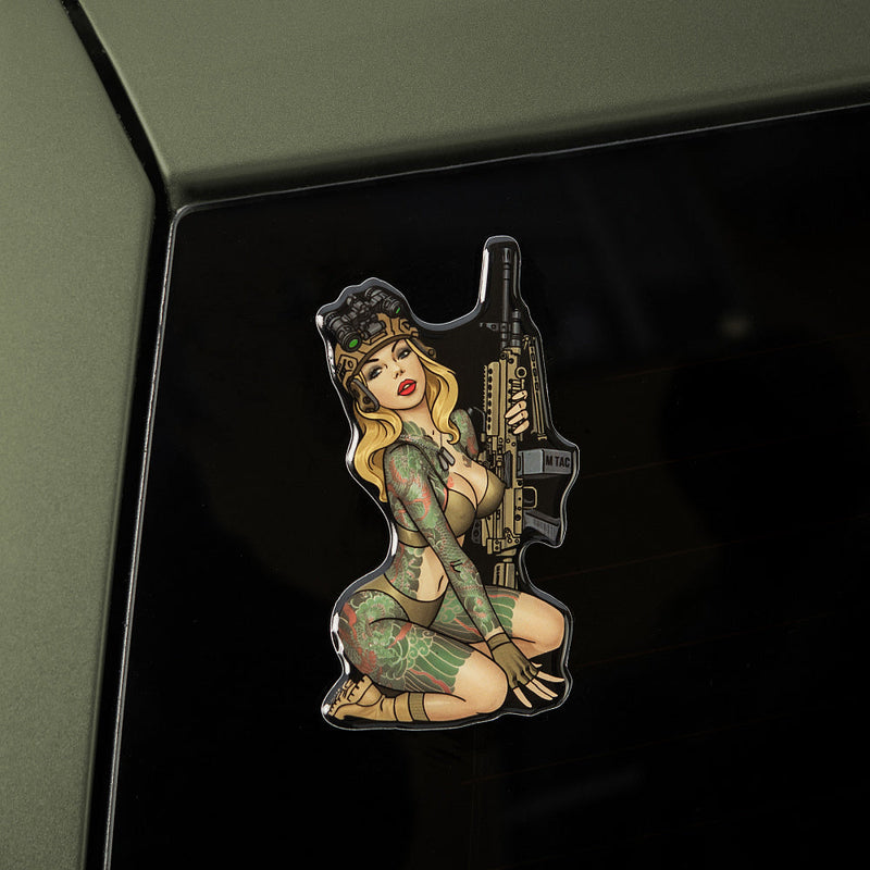 Load image into Gallery viewer, M-Tac Morale Sticker Tactical Girl
