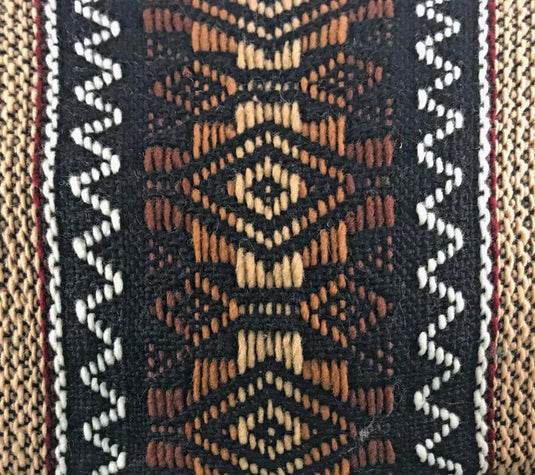 Khaki and Lilac LLAMA Poncho