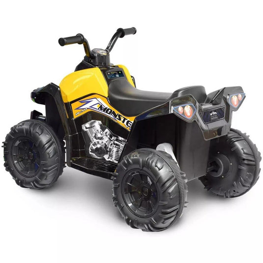 Kid Motorz 12V Monster Quad Powered Ride-On in Sleek Black Design - Hassle