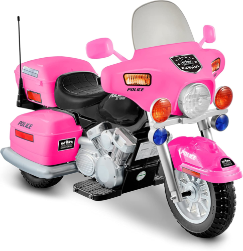 Load image into Gallery viewer, Kid Motorz 12V Pink Police Patrol Ride-On Car
