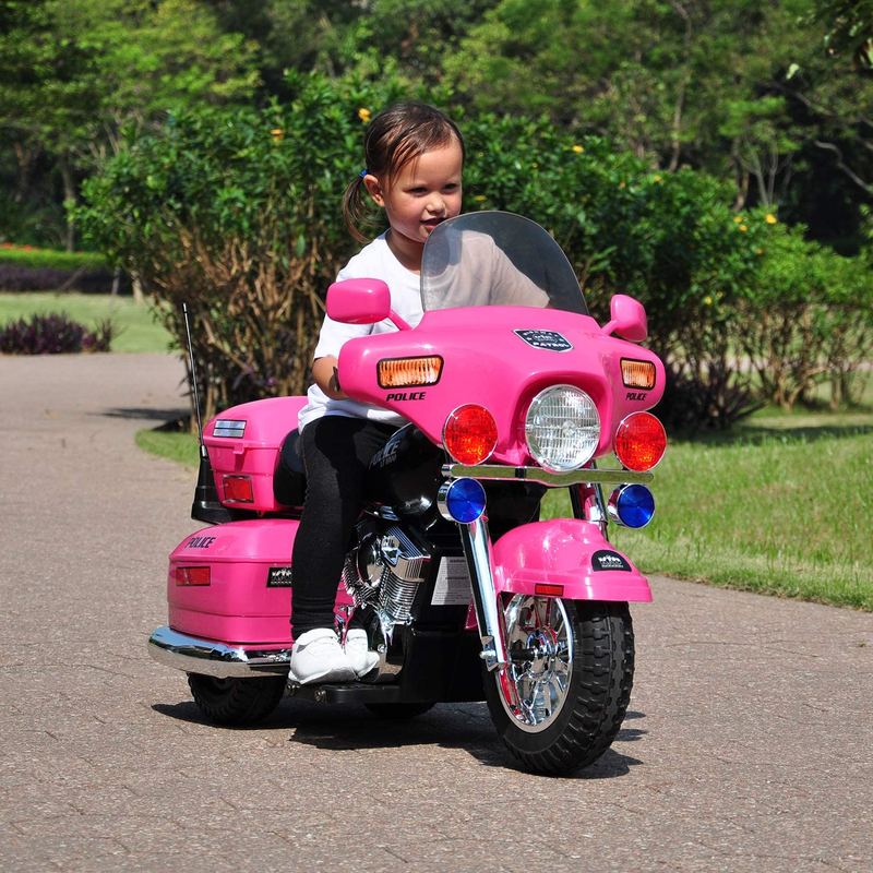 Load image into Gallery viewer, Kid Motorz 12V Pink Police Patrol Ride-On Car
