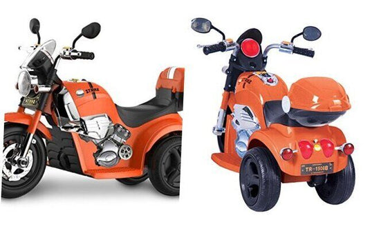 Kid Motorz 6V Orange Motorcycle Ride-On for Young Riders