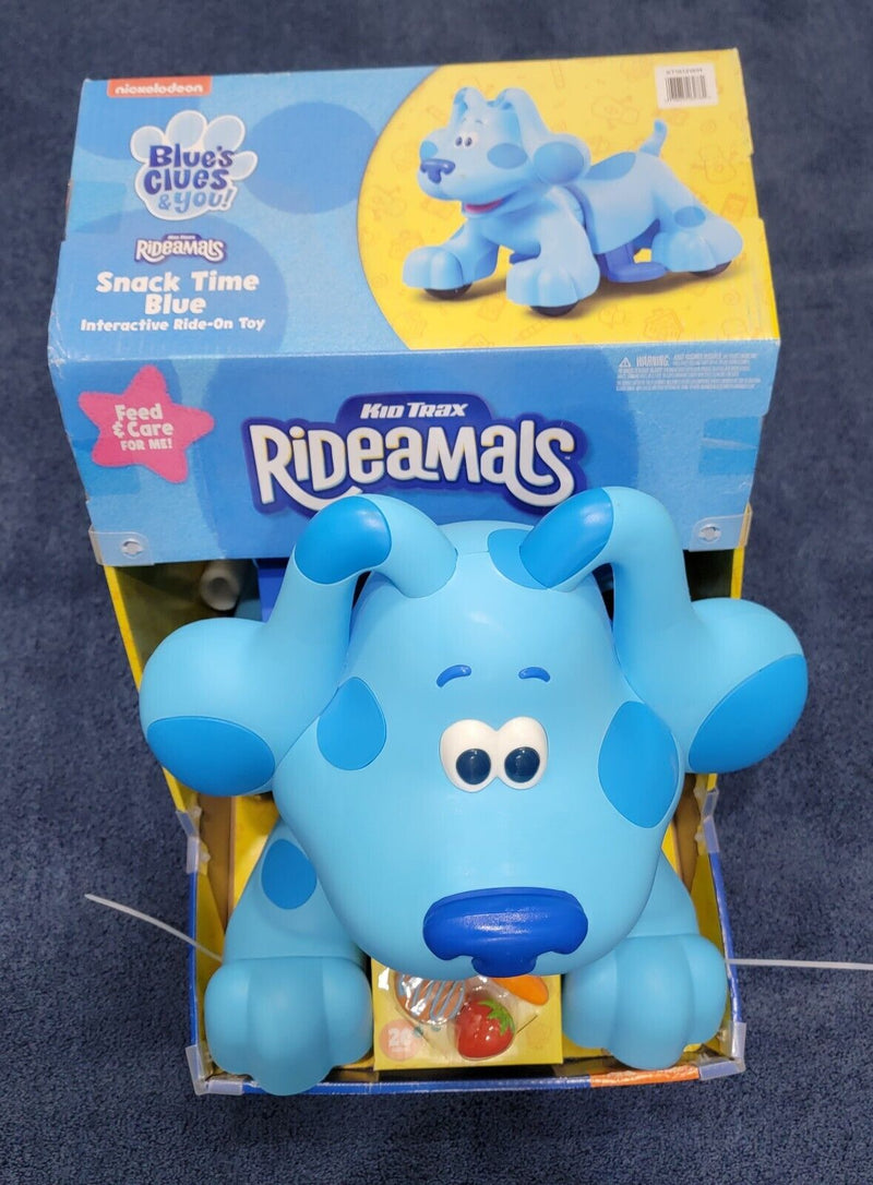 Load image into Gallery viewer, Kid Trax Blue&#39;s Clues Rideamals Interactive Ride-On Toy with Snack Time Feature - Brand New

