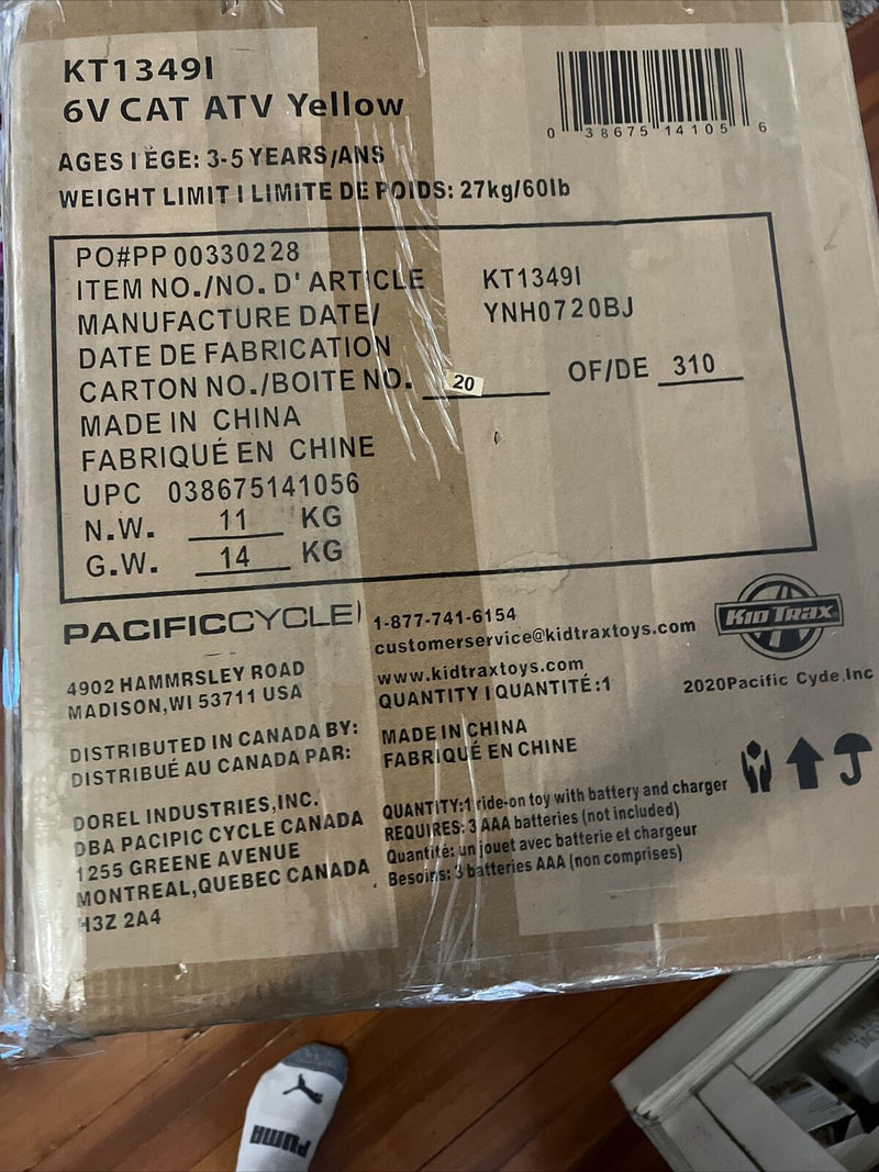 Load image into Gallery viewer, Kid Trax Caterpillar ATV 6V Ride-On Toy for Toddlers, Ages 3-5, Brand New in Box
