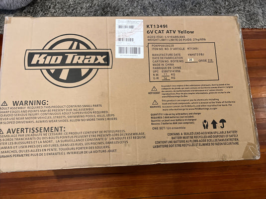 Kid Trax Caterpillar ATV 6V Ride-On Toy for Toddlers, Ages 3-5, Brand New in Box