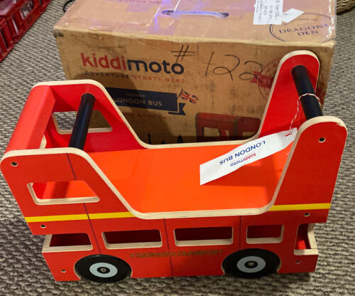 Load image into Gallery viewer, Kiddimoto London Bus Walker and Ride-On Toy for Toddlers (12-24 Months)
