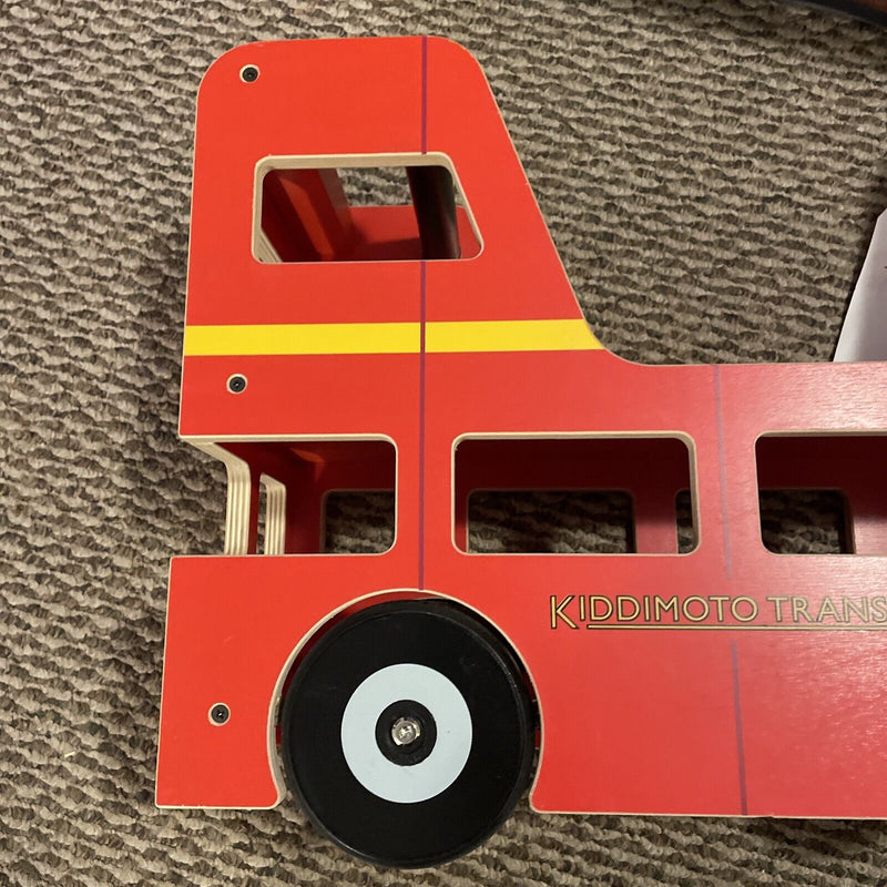 Load image into Gallery viewer, Kiddimoto London Bus Walker and Ride-On Toy for Toddlers (12-24 Months)
