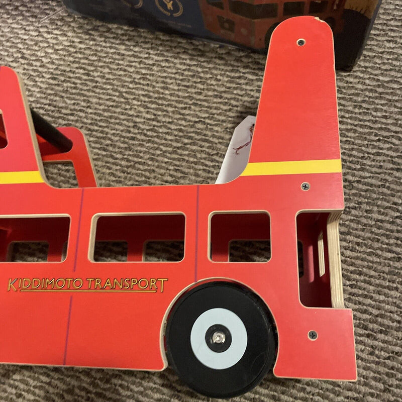 Load image into Gallery viewer, Kiddimoto London Bus Walker and Ride-On Toy for Toddlers (12-24 Months)
