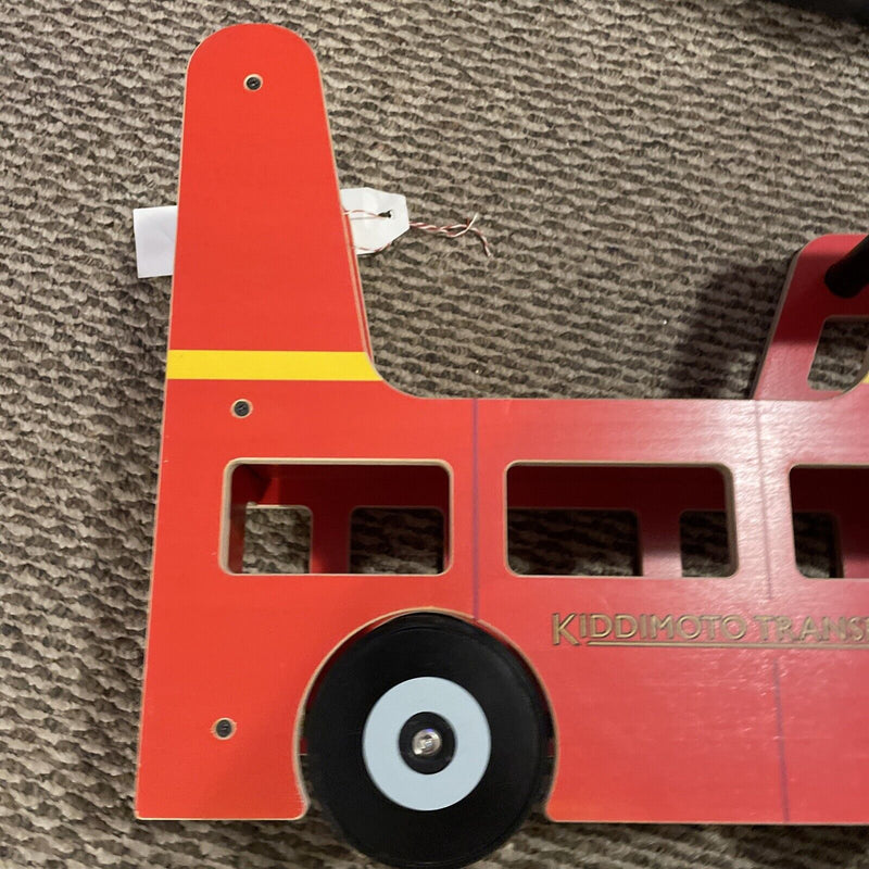 Load image into Gallery viewer, Kiddimoto London Bus Walker and Ride-On Toy for Toddlers (12-24 Months)
