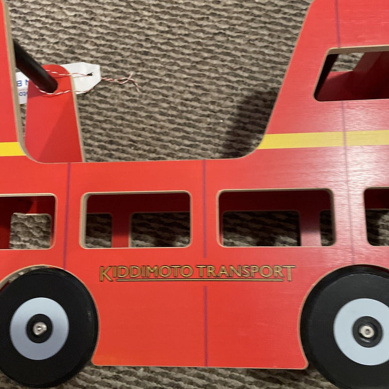 Load image into Gallery viewer, Kiddimoto London Bus Walker and Ride-On Toy for Toddlers (12-24 Months)
