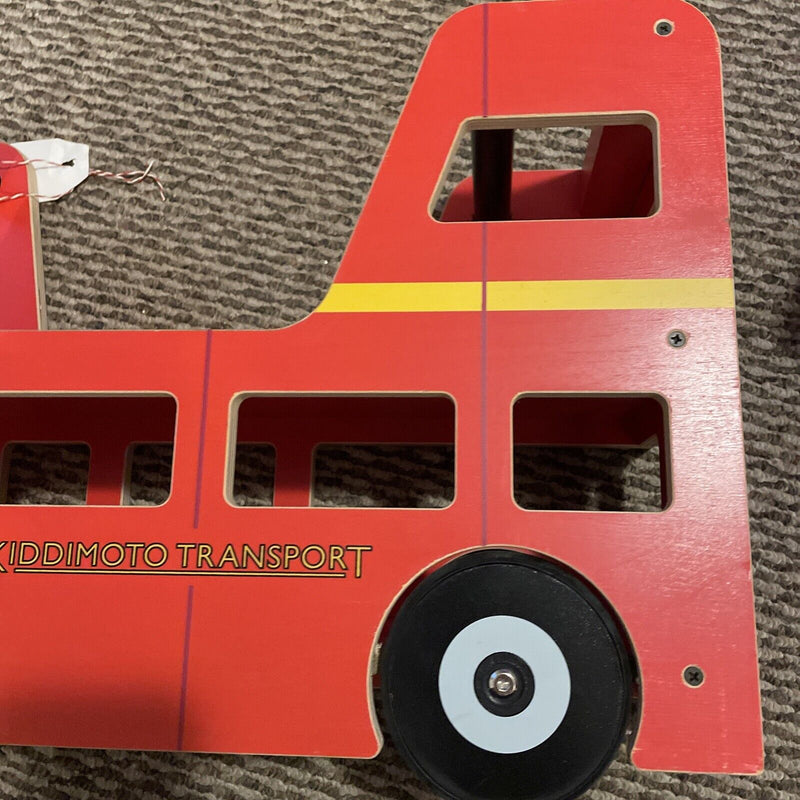 Load image into Gallery viewer, Kiddimoto London Bus Walker and Ride-On Toy for Toddlers (12-24 Months)
