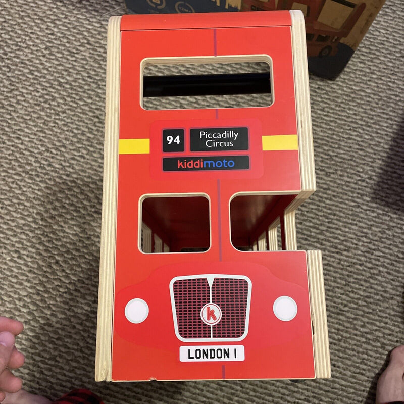 Load image into Gallery viewer, Kiddimoto London Bus Walker and Ride-On Toy for Toddlers (12-24 Months)
