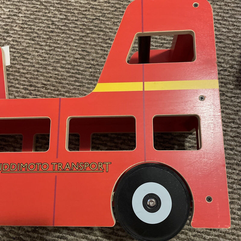 Load image into Gallery viewer, Kiddimoto London Bus Walker and Ride-On Toy for Toddlers (12-24 Months)
