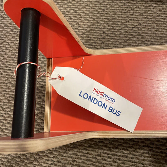 Kiddimoto London Bus Walker and Ride-On Toy for Toddlers (12-24 Months)